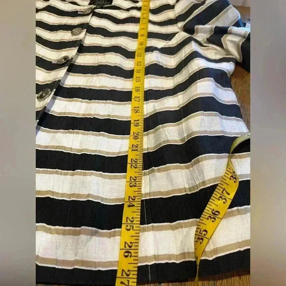🖤LOUBEN for Laura Plus – Striped Button-Up Jacket (20W) - Picture 6 of 15